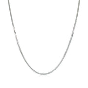 Bids.com 14k White Gold Franco Chain 0.9mm Necklaces White Smoke 16 / White Gold,18 / White Gold,20 / White Gold,One / White Gold