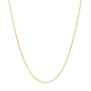 Bids.com 14k Yellow Gold Round Cable Link Chain 1.2mm Necklaces White Smoke 16 / Yellow Gold,18 / Yellow Gold,20 / Yellow Gold,One / Yellow Gold