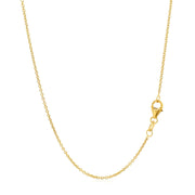 Bids.com 14k Yellow Gold Round Cable Link Chain 1.2mm Necklaces White Smoke 16 / Yellow Gold,18 / Yellow Gold,20 / Yellow Gold,One / Yellow Gold