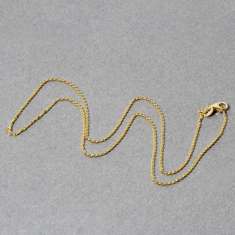 Bids.com 14k Yellow Gold Round Cable Link Chain 1.2mm Necklaces Dark Gray 16 / Yellow Gold,18 / Yellow Gold,20 / Yellow Gold,One / Yellow Gold