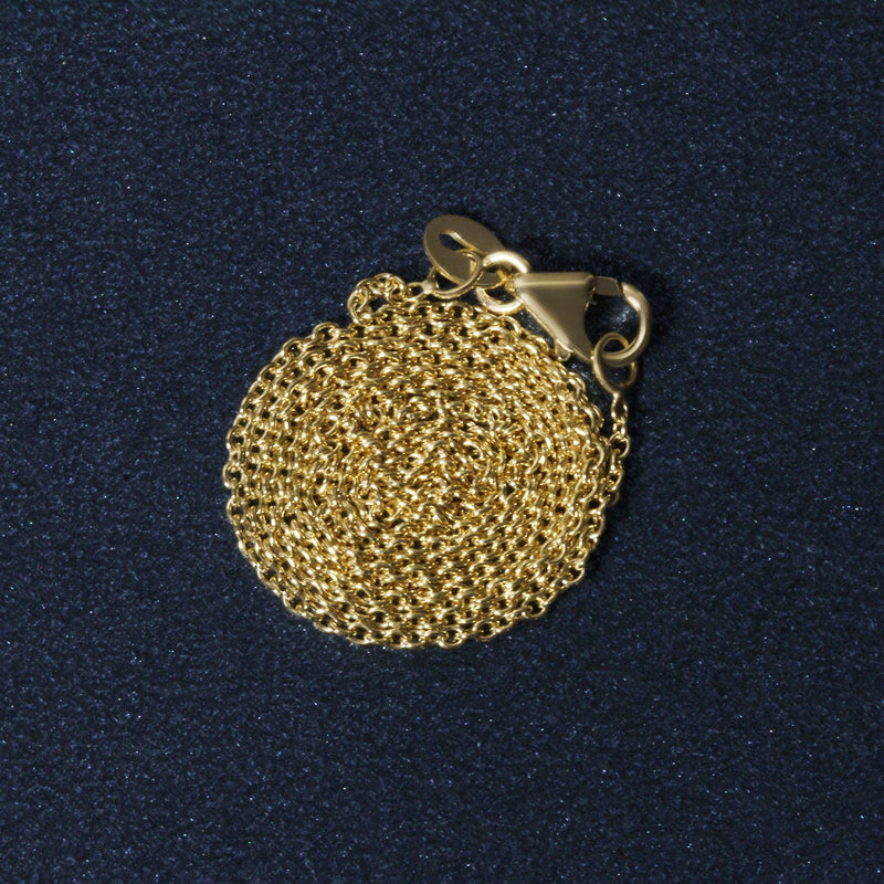 Bids.com 14k Yellow Gold Round Cable Link Chain 1.2mm Necklaces Dark Slate Gray 16 / Yellow Gold,18 / Yellow Gold,20 / Yellow Gold,One / Yellow Gold