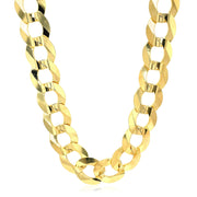 Bids.com 14k Yellow Gold Solid Curb Chain 10.0mm Necklaces White Smoke 22 / Yellow Gold,24 / Yellow Gold,One / Yellow Gold