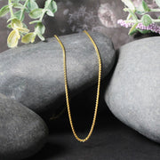 Bids.com 14k Yellow Gold Diamond Cut Round Wheat Chain 1.1mm Necklaces Black 16 / Yellow Gold,18 / Yellow Gold,20 / Yellow Gold,24 / Yellow Gold,30 / Yellow Gold,One / Yellow Gold