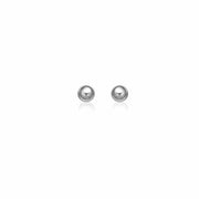 Bids.com 14k White Gold Classic Round Stud Earrings (5.0 mm) Earrings White Smoke White Gold
