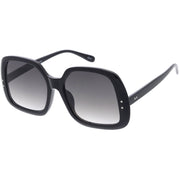 zeroUV Glam Retro Fabulous Fashion Oversized Square Sunglasses D205 Sunglasses White Smoke Tortoise / Light Brown,Tortoise / Smoke,Olive / Lavender,Clear-Tan / Green,Black / Lavender