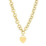 Bids.com 14k Yellow Gold Rolo Link Necklace (11.40 mm) Necklaces White Smoke 18 / Yellow Gold