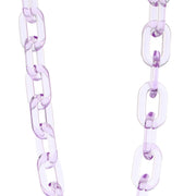 zeroUV Color Pop 30" Translucent Plastic Face Mask and Glasses Chain Sunglasses White Smoke Clear Orange,Clear Purple,Clear Teal,Clear Pink,Clear Red