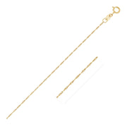 Bids.com 14k Yellow Gold Singapore Chain 0.6mm Necklaces White Smoke 16 / Yellow Gold,18 / Yellow Gold