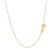 Bids.com 14k Yellow Gold Singapore Chain 0.6mm Necklaces White Smoke 16 / Yellow Gold,18 / Yellow Gold