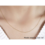 Bids.com 14k Yellow Gold Singapore Chain 0.6mm Necklaces Tan 16 / Yellow Gold,18 / Yellow Gold