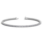 Bids.com Lab Grown Round Diamond Tennis Bracelet in 14k White Gold (2 cctw F/G  VS2/SI1) Bracelets White Smoke 7 / White Gold