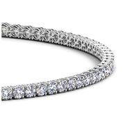 Bids.com Lab Grown Round Diamond Tennis Bracelet in 14k White Gold (2 cctw F/G  VS2/SI1) Bracelets White Smoke 7 / White Gold