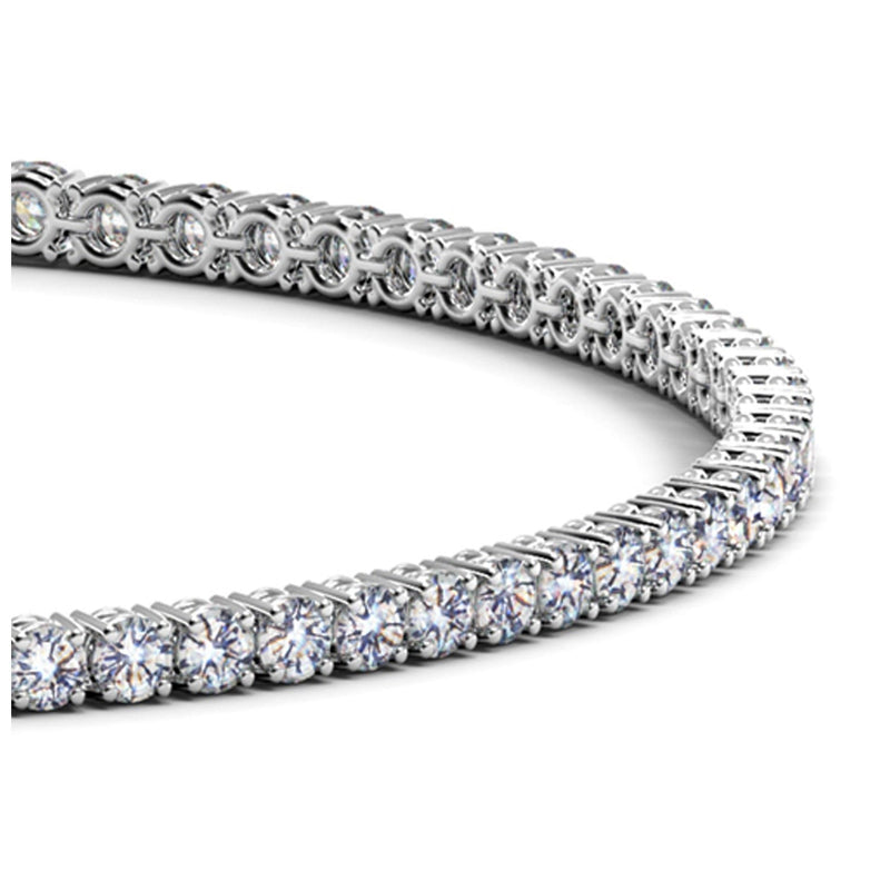 Bids.com Lab Grown Round Diamond Tennis Bracelet in 14k White Gold (2 cctw F/G  VS2/SI1) Bracelets White Smoke 7 / White Gold