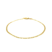 Bids.com 10k Yellow Gold Mariner Link Anklet 1.7mm Accessories White Smoke 10 / Yellow Gold