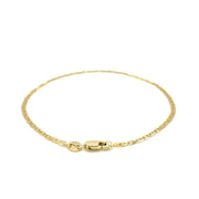 Bids.com 10k Yellow Gold Mariner Link Anklet 1.7mm Accessories White Smoke 10 / Yellow Gold