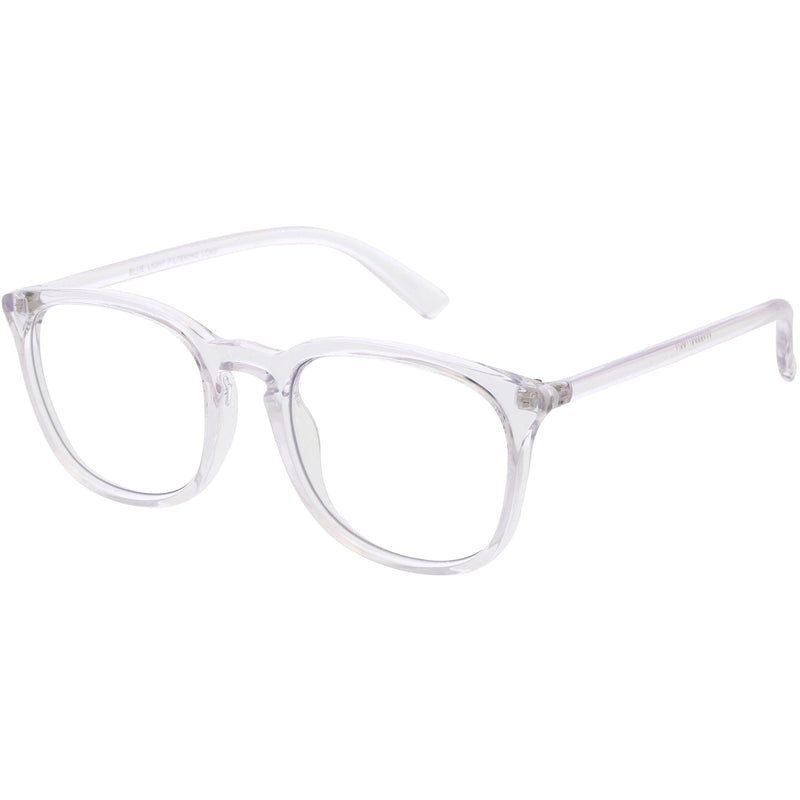 zeroUV Anti Blue Light Blocking Horn Rimmed Computer Glasses D233 Glasses / Sunglasses White Smoke Clear / Clear,Smoke / Clear,Black / Clear,Tortoise / Clear