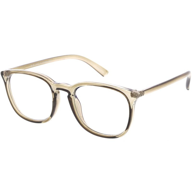 zeroUV Anti Blue Light Blocking Horn Rimmed Computer Glasses D233 Glasses / Sunglasses White Smoke Clear / Clear,Smoke / Clear,Black / Clear,Tortoise / Clear
