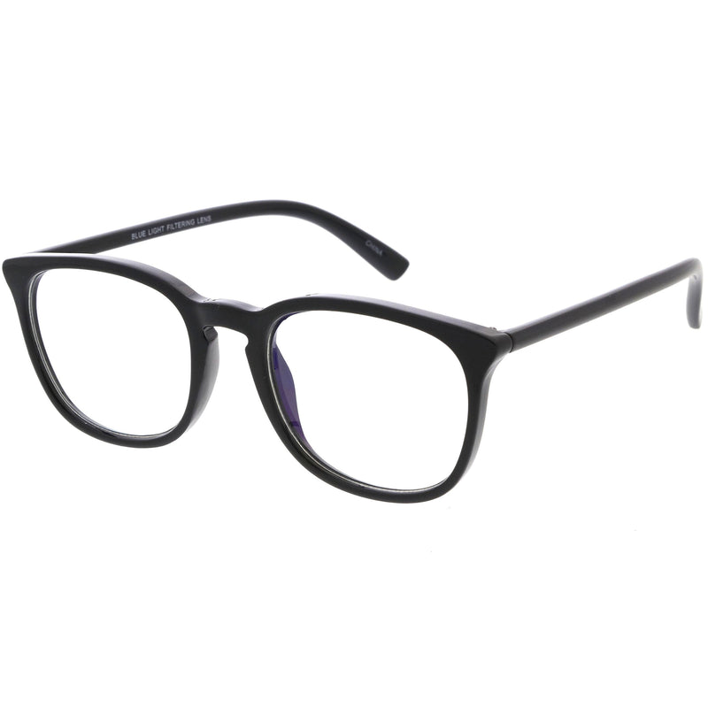 zeroUV Anti Blue Light Blocking Horn Rimmed Computer Glasses D233 Glasses / Sunglasses White Smoke Clear / Clear,Smoke / Clear,Black / Clear,Tortoise / Clear