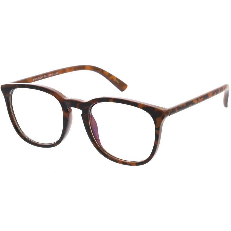 zeroUV Anti Blue Light Blocking Horn Rimmed Computer Glasses D233 Glasses / Sunglasses White Smoke Clear / Clear,Smoke / Clear,Black / Clear,Tortoise / Clear