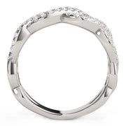 Bids.com Diamond Studded Interlocking Waves Ring in 14k White Gold (5/8 cttw) Rings White Smoke 3 / White Gold,3.5 / White Gold,4 / White Gold,4.5 / White Gold,5 / White Gold,5.5 / White Gold,6 / White Gold,6.5 / White Gold,7 / White Gold,7.5 / White Gold,8 / White Gold,8.5 / White Gold,9 / White Gold
