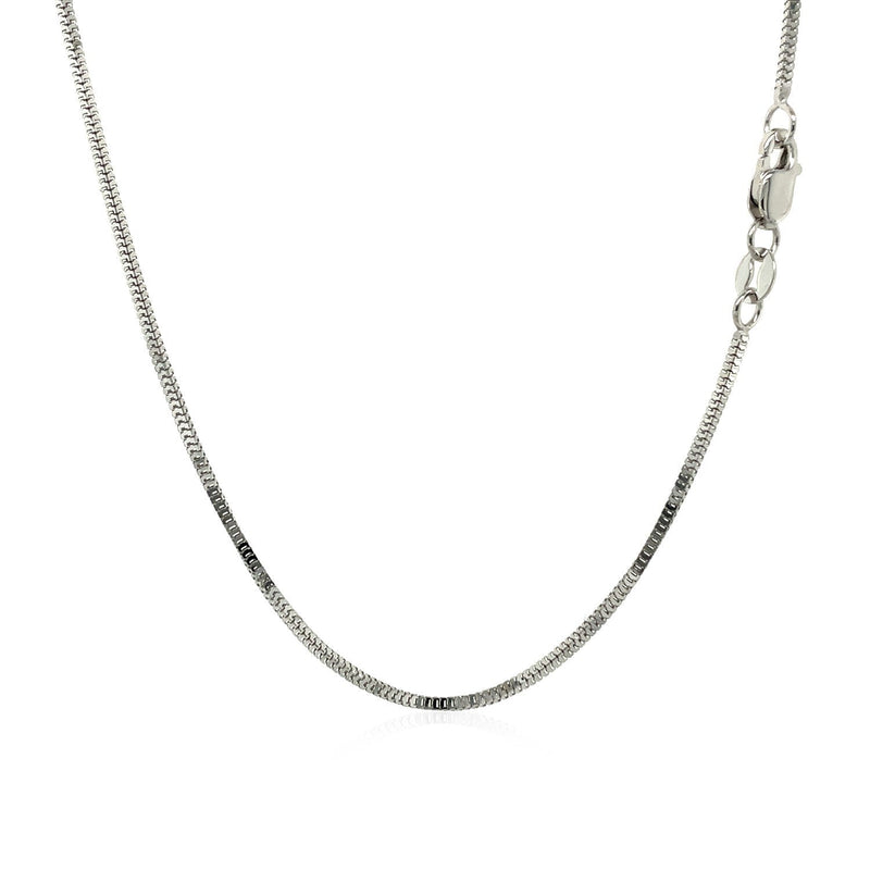 Bids.com 14k White Gold Milano Chain 1.1mm Necklaces White Smoke 16 / White Gold,18 / White Gold,20 / White Gold
