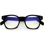 zeroUV Blue Light Filtering Horn Rimmed Square Computer Glasses D234 Glasses / Sunglasses White Smoke Black / Clear