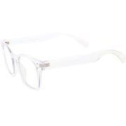zeroUV Blue Light Filtering Horn Rimmed Square Computer Glasses D234 Glasses / Sunglasses White Smoke Matte Black / Clear,Clear / Clear,Black / Clear,Tortoise / Clear