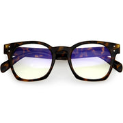 zeroUV Blue Light Filtering Horn Rimmed Square Computer Glasses D234 Glasses / Sunglasses White Smoke Tortoise / Clear