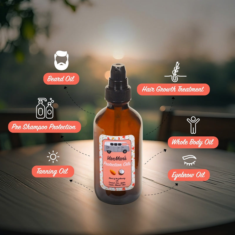 VanMan VanMan's Protection Oils Hair Serum Dark Slate Gray 1 oz,4 oz