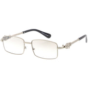 zeroUV Bold Retro Jaguar Metal Plated Detail Square Sunglasses D247 Sunglasses White Smoke Gold / Clear Fade,Silver / Clear Fade,Gunmetal / Lavender,Gold / Amber
