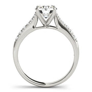 Bids.com 14k White Gold Round Cut Diamond Engagement Ring  (1 5/8 cttw) Rings White Smoke 3 / White Gold,3.5 / White Gold,4 / White Gold,4.5 / White Gold,5 / White Gold,5.5 / White Gold,6 / White Gold,6.5 / White Gold,7 / White Gold,7.5 / White Gold,8 / White Gold,8.5 / White Gold,9 / White Gold