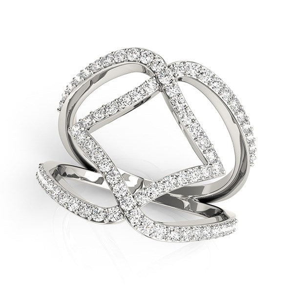 Bids.com 14k White Gold Entwined Design Diamond Dual Band Ring (3/4 cttw) Rings White Smoke 3 / White Gold,3.5 / White Gold,4 / White Gold,4.5 / White Gold,5 / White Gold,5.5 / White Gold,6 / White Gold,6.5 / White Gold,7 / White Gold,7.5 / White Gold,8 / White Gold,8.5 / White Gold,9 / White Gold