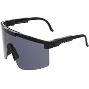 zeroUV Adjustable Futuristic Side Panel Cyberpunk Monoblock Shield Sunglasses D266 Sunglasses White Smoke White / Pink Mirror,Black / Smoke,Yellow / Purple Mirror,Blue / Pink Mirror,Green / Blue Mirror
