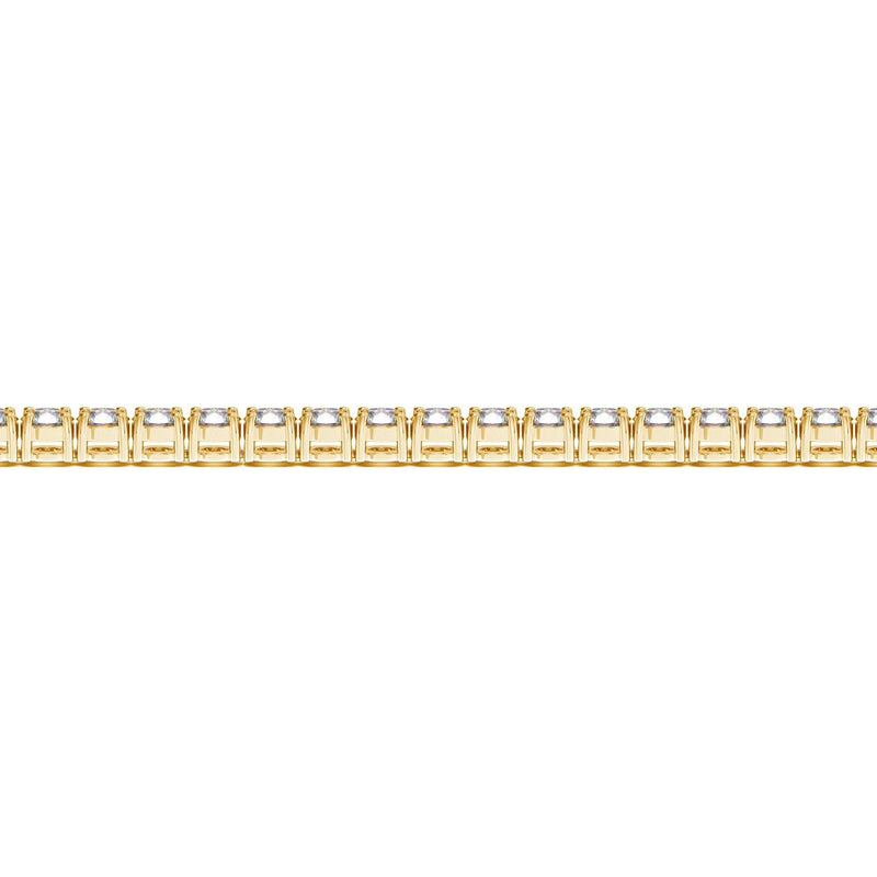 Bids.com Lab Grown Round Diamond Tennis Bracelet in 14k Yellow Gold (7 cctw F/G  VS2/SI1) Bracelets Tan 7 / Yellow Gold