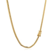 Bids.com 3.2mm 14k Yellow Gold Classic Solid Miami Cuban Chain Necklaces White Smoke 20 / Yellow Gold,22 / Yellow Gold,24 / Yellow Gold,18 / Yellow Gold