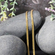 Bids.com 3.2mm 14k Yellow Gold Classic Solid Miami Cuban Chain Necklaces Dark Gray 20 / Yellow Gold,22 / Yellow Gold,24 / Yellow Gold,18 / Yellow Gold