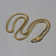 Bids.com 3.2mm 14k Yellow Gold Classic Solid Miami Cuban Chain Necklaces Dark Gray 20 / Yellow Gold,22 / Yellow Gold,24 / Yellow Gold,18 / Yellow Gold