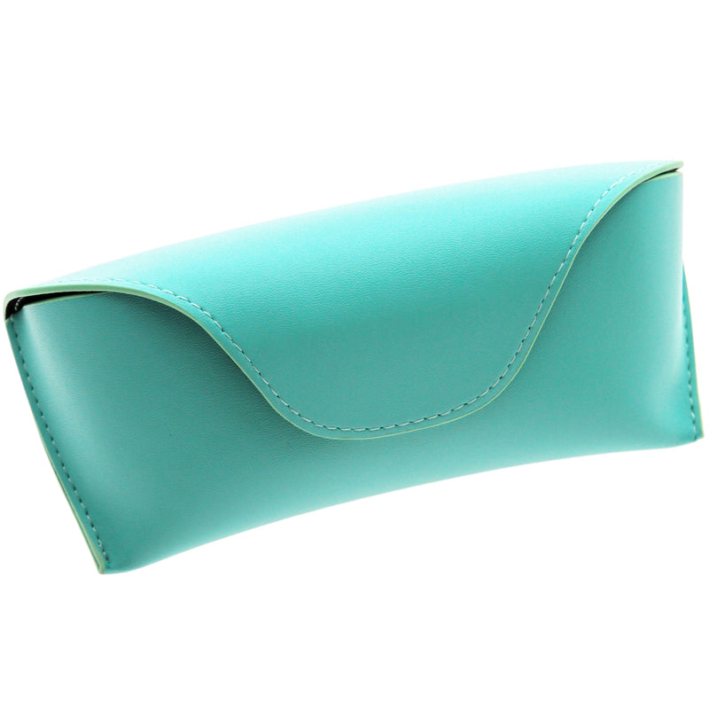 zeroUV Bright Colored 6.75"  Sunglasses Carrying Case D274 Accessories White Smoke Teal,Yellow,Pink,Purple