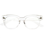 zeroUV Bold Thick Rimmed Square Clear Blue Light Glasses D283 Glasses White Smoke Clear / Clear