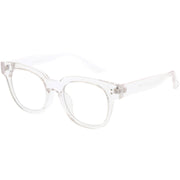 zeroUV Bold Thick Rimmed Square Clear Blue Light Glasses D283 Glasses White Smoke Apricot / Clear,Black / Clear,Clear / Clear,Matte Black / Clear