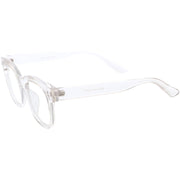 zeroUV Bold Thick Rimmed Square Clear Blue Light Glasses D283 Glasses White Smoke Apricot / Clear,Black / Clear,Clear / Clear,Matte Black / Clear