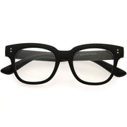 zeroUV Bold Thick Rimmed Square Clear Blue Light Glasses D283 Glasses White Smoke Matte Black / Clear