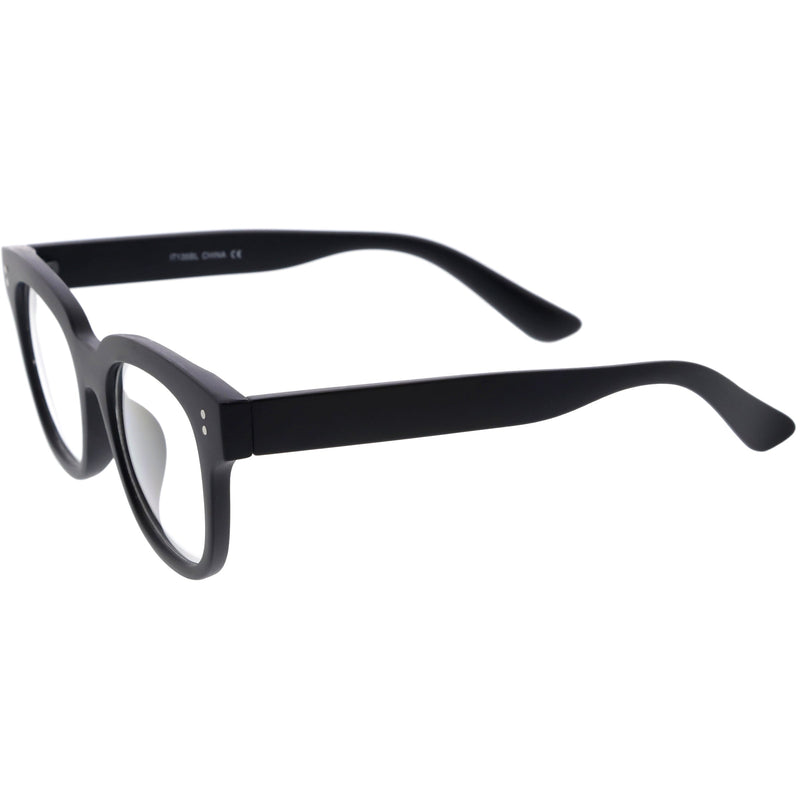 zeroUV Bold Thick Rimmed Square Clear Blue Light Glasses D283 Glasses White Smoke Apricot / Clear,Black / Clear,Clear / Clear,Matte Black / Clear