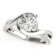 Bids.com 14k White Gold Split Band Round Bypass Diamond Engagement Ring (1 1/8 cttw) Rings White Smoke 3 / White Gold,3.5 / White Gold,4 / White Gold,4.5 / White Gold,5 / White Gold,5.5 / White Gold,6 / White Gold,6.5 / White Gold,7 / White Gold,7.5 / White Gold,8 / White Gold,8.5 / White Gold,9 / White Gold