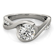 Bids.com 14k White Gold Split Band Round Bypass Diamond Engagement Ring (1 1/8 cttw) Rings White Smoke 3 / White Gold,3.5 / White Gold,4 / White Gold,4.5 / White Gold,5 / White Gold,5.5 / White Gold,6 / White Gold,6.5 / White Gold,7 / White Gold,7.5 / White Gold,8 / White Gold,8.5 / White Gold,9 / White Gold