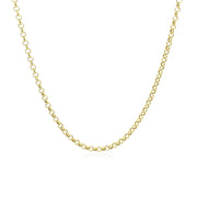 Bids.com 14k Yellow Gold Rolo Chain 1.9mm Necklaces White Smoke 16 / Yellow Gold,18 / Yellow Gold,20 / Yellow Gold