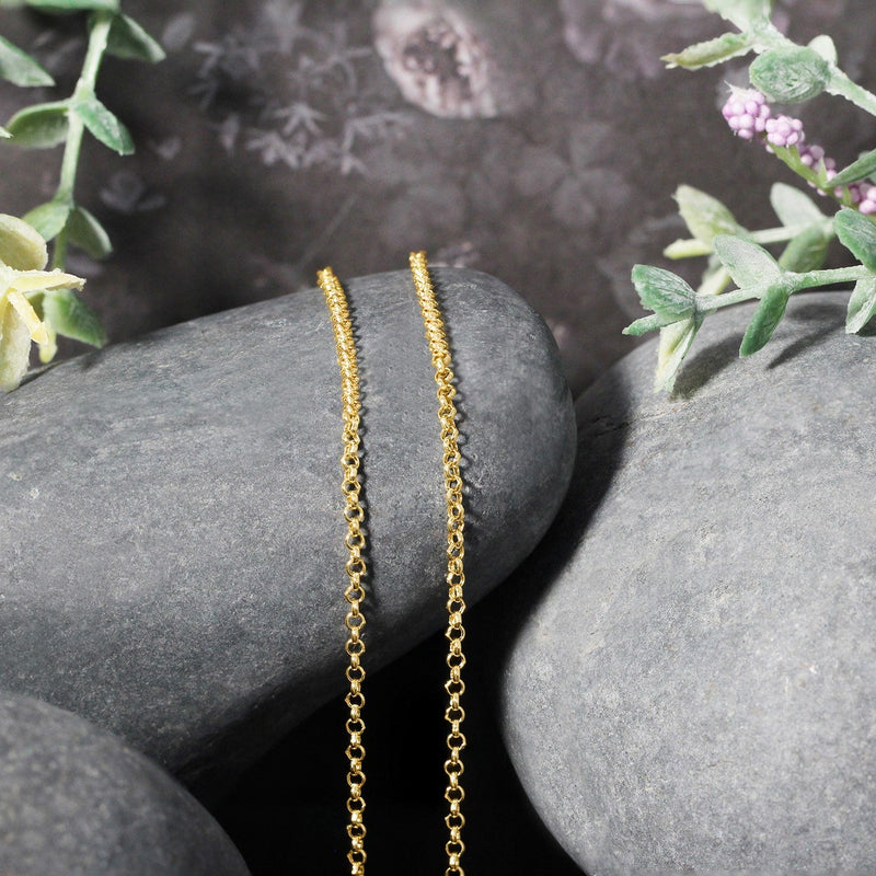 Bids.com 14k Yellow Gold Rolo Chain 1.9mm Necklaces Gray 16 / Yellow Gold,18 / Yellow Gold,20 / Yellow Gold