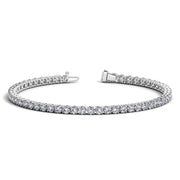 Bids.com Lab Grown Round Diamond Tennis Bracelet in 14k White Gold (5 cctw  F/G  VS2/SI1) Bracelets White Smoke 7 / White Gold