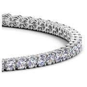 Bids.com Lab Grown Round Diamond Tennis Bracelet in 14k White Gold (5 cctw  F/G  VS2/SI1) Bracelets White Smoke 7 / White Gold