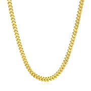 Bids.com 3.2mm 14k Yellow Gold Square Franco Chain Necklaces White Smoke 18 / Yellow Gold,20 / Yellow Gold,24 / Yellow Gold